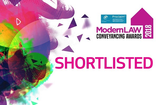 We Are Shortlisted in Modern Law Conveyancing Awards
